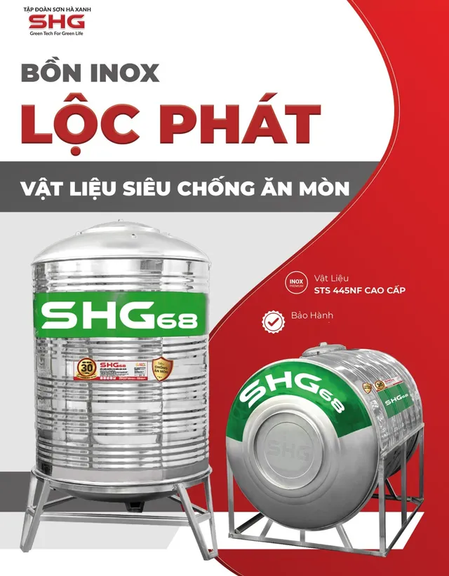 Sơn Hà Xanh - Nâng tầm bồn inox với vật liệu STS 445NF trên SHG Lộc Phát - Ảnh 2.