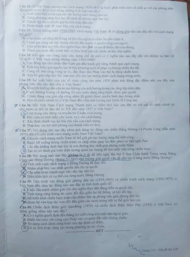Đề thi môn Lịch sử kỳ thi tốt nghiệp THPT 2022 - Ảnh 6.