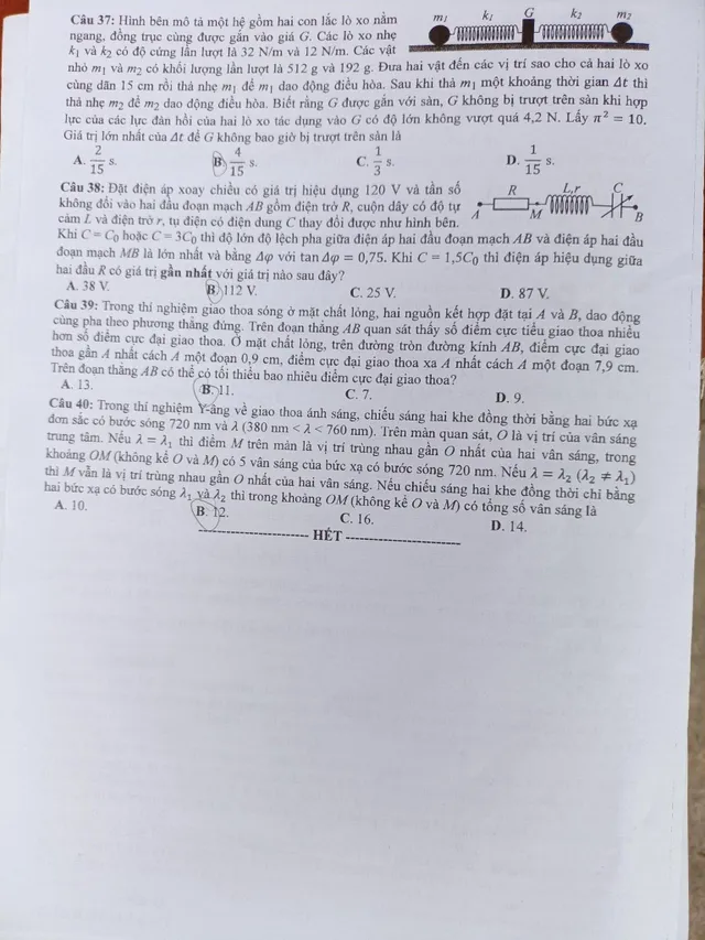 Gợi ý đáp án môn Vật lý tốt nghiệp THPT 2022 - Ảnh 4.