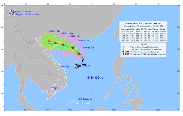 Bão số 2 giật cấp 10, có khả năng mạnh thêm - Ảnh 1.