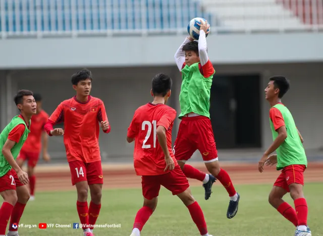 U16 Việt Nam hoàn thành buổi tập cuối cùng trước trận chung kết với U16 Indonesia - Ảnh 3. U16 Việt Nam hoàn thành buổi tập cuối cùng trước trận chung kết với U16 Indonesia - Ảnh 3.