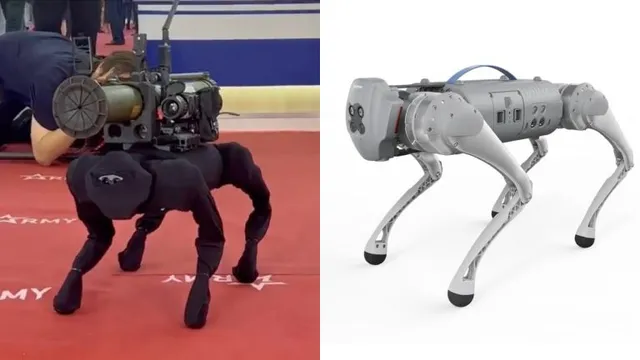 Robot quân sự có khả năng mang và phóng tên lửa chống tăng tại Army 2022 - Ảnh 1.