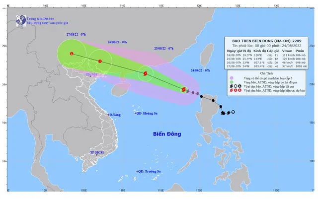 Bão số 3 giật cấp 14,  biển động dữ dội - Ảnh 1.