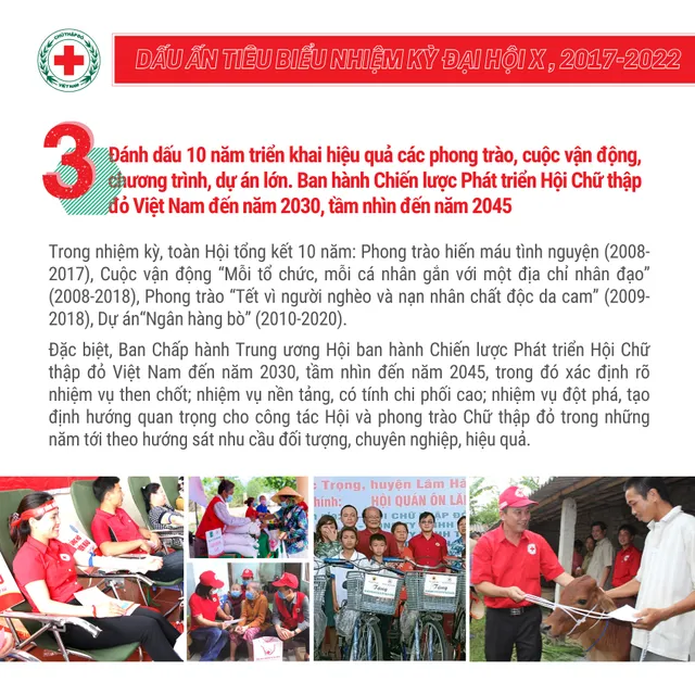 10 dấu ấn tiêu biểu của Hội Chữ thập đỏ Việt Nam trong nhiệm kỳ qua - Ảnh 3.