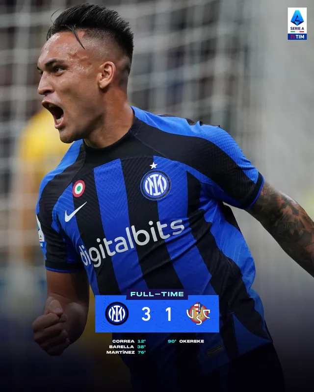 Vòng 3 Serie A: Inter, Roma thắng ấn tượng, AC Milan hòa thất vọng - Ảnh 2.