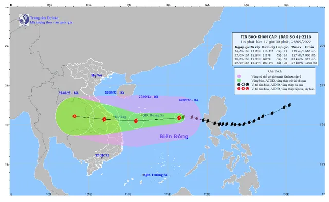 Thành lập Ban Chỉ đạo tiền phương ứng phó bão số 4 - Ảnh 1.