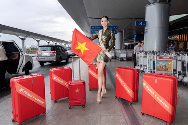 Á hậu 1,85m Bảo Ngọc lên đường sang Ai Cập thi Miss Intercontinental 2022 - Ảnh 1.