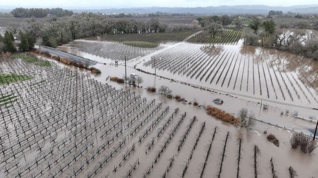 Bang California tiếp tục hứng chịu mưa xối xả, gió lớn và lũ lụt - Ảnh 1.