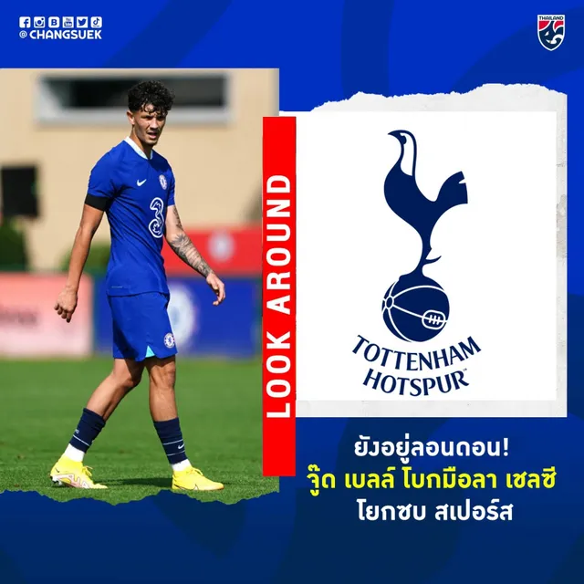 Tiền đạo gốc Thái chia tay Chelsea để khoác áo Tottenham - Ảnh 1.