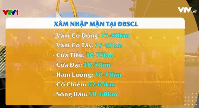 Xâm nhập mặn ở đồng bằng sông Cửu Long gia tăng - Ảnh 1.