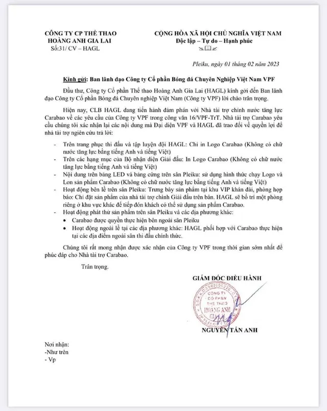 Hoàng Anh Gia Lai đưa ra phương án để được dự V.League 2023 - Ảnh 1.