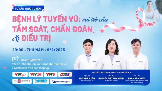 Tư vấn trực tuyến: Bệnh lý tuyến vú - vai trò của tầm soát, chẩn đoán và điều trị - Ảnh 1.