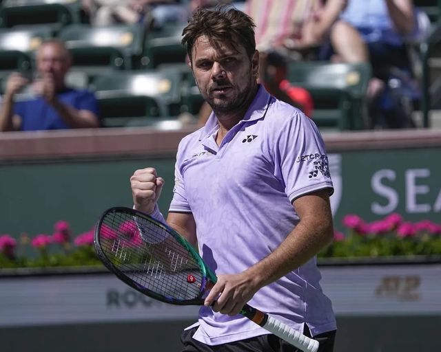 Stan Wawrinka lọt vào vòng 2 Indian Wells - Ảnh 1.