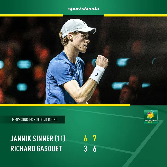 Jannik Sinner vào vòng 3 giải quần vợt Indian Wells   - Ảnh 2.