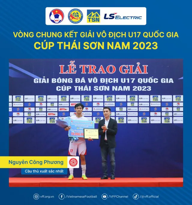 Chùm ảnh lễ trao giải bóng đá Vô địch U17 Quốc gia – Cúp Thái Sơn Nam 2023 - Ảnh 5. Chùm ảnh lễ trao giải bóng đá Vô địch U17 Quốc gia – Cúp Thái Sơn Nam 2023 - Ảnh 5.