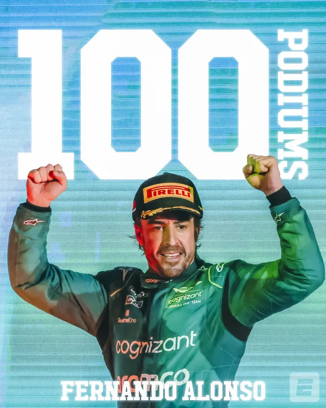 F1 | Fernando Alonso có lần thứ 100 giành Podium trong sự nghiệp - Ảnh 1.