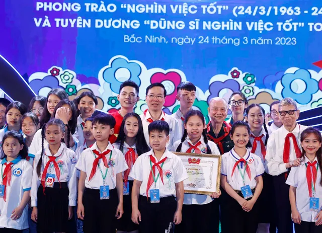 Chủ tịch nước: Thiếu nhi làm được việc tốt thì người lớn càng phải làm được việc tốt - Ảnh 1.