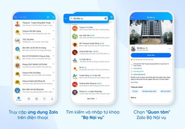 Bộ Nội vụ chính thức ra mắt trang Zalo sau 3 tháng thử nghiệm - Ảnh 4.