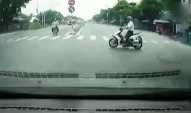 Khuất tầm quan sát vẫn bất chấp để… đi ẩu - Ảnh 1. Khuất tầm quan sát vẫn bất chấp để… đi ẩu - Ảnh 1.