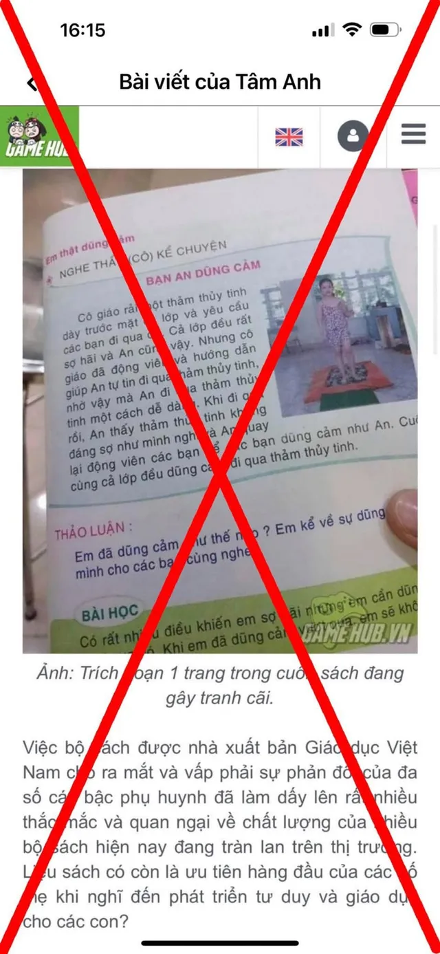 Bộ GD&ĐT lên tiếng về thông tin xuyên tạc nội dung sách giáo khoa trên mạng xã hội - Ảnh 3.