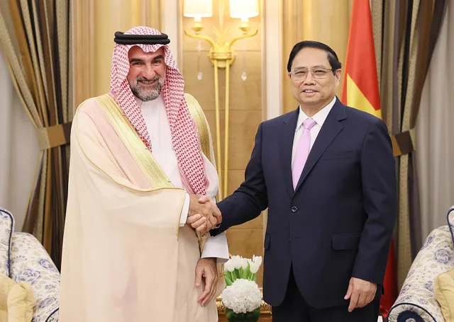 Thủ tướng Phạm Minh Chính tiếp lãnh đạo các tập đoàn, quỹ đầu tư lớn của Saudi Arabia - Ảnh 4.