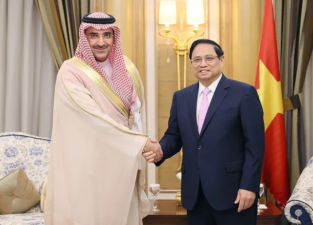 Thủ tướng Phạm Minh Chính tiếp lãnh đạo các tập đoàn, quỹ đầu tư lớn của Saudi Arabia - Ảnh 3.