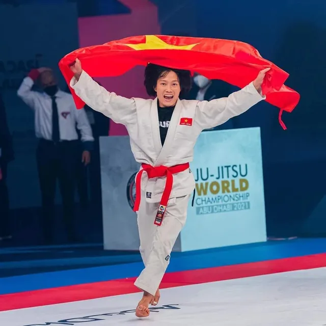 ASIAD 19: Phùng Thị Huệ giành HCĐ Jujitsu - Ảnh 1.