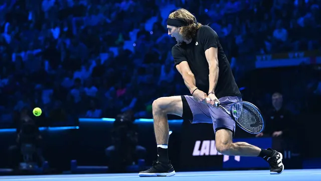 Zverev đánh bại Andrey Rublev ở trận chia tay ATP Finals 2023 - Ảnh 1.