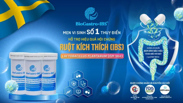 Men vi sinh số 1 Thụy Điển hỗ trợ hiệu quả Hội chứng ruột kích thích - Ảnh 1.