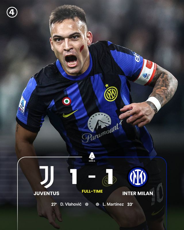 Vòng 13 Serie A | Juventus và Inter Milan bất phân thắng bại - Ảnh 1.