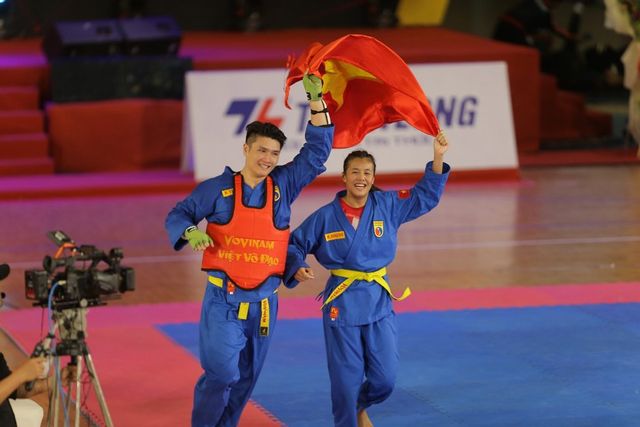 Võ sĩ Nam Định xuất sắc giành HCV Vovinam thế giới - Ảnh 1.