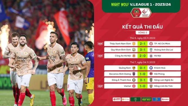 Vòng 3 Night Wolf V.League 1-2023/24: Những cảm xúc đảo chiều - Ảnh 1.