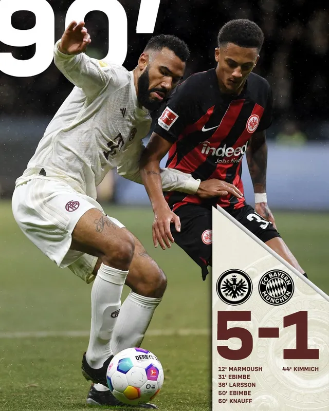 Bayern Munich thua đậm trên sân của Eintracht Frankfurt   - Ảnh 1.