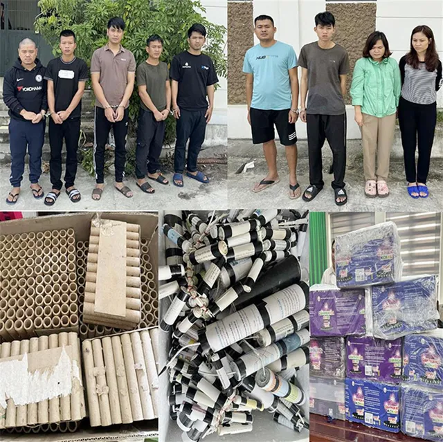 Bắt giữ các đối tượng buôn bán pháo trái phép từ nước ngoài vào Việt Nam và làm giả pháo của Bộ Quốc phòng - Ảnh 1. Bắt giữ các đối tượng buôn bán pháo trái phép từ nước ngoài vào Việt Nam và làm giả pháo của Bộ Quốc phòng - Ảnh 1.