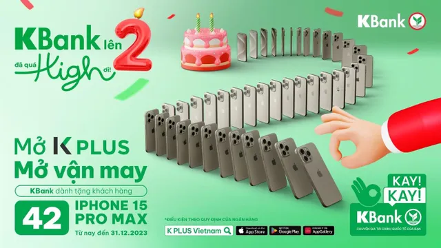 Nhân 2 cơ hội trúng iPhone 15 Pro Max 256GB cùng Ngân hàng KBank - Ảnh 3.