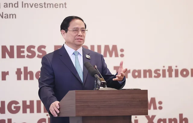 Thủ tướng Phạm Minh Chính dự Diễn đàn “Huy động nguồn lực cho chuyển đổi xanh” - Ảnh 2.