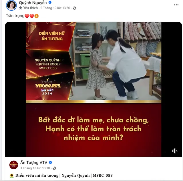 Các nữ diễn viên kêu gọi bình chọn VTV Awards 2023 - Ảnh 3.