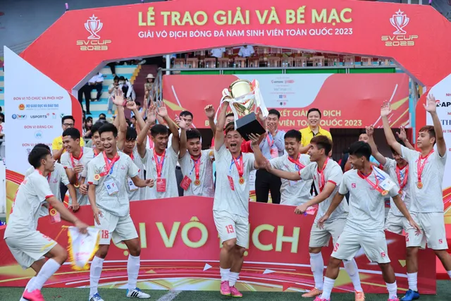 Bế mạc SV Cup 2023: Đại học Sư phạm TDTT Hà Nội hoàn thành giấc mơ còn dang dở - Ảnh 3.