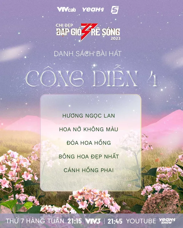 Chị đẹp đạp gió rẽ sóng 2023: Hé lộ danh sách bài hát trong đêm Công diễn 4 - Ảnh 1.