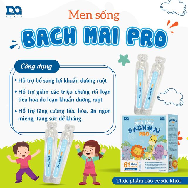 Men sống Bạch Mai Pro - Hoàn thiện hệ tiêu hóa cho bé yêu - Ảnh 1.