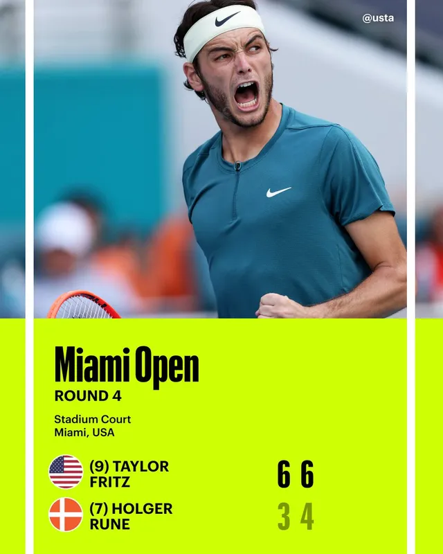 Taylor Fritz giành vé vào tứ kết đơn nam Miami mở rộng 2023   - Ảnh 1.