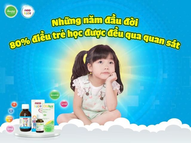 Bộ đôi sáng mắt Neo Kids Omega 3 DHA và Oralux - Giải pháp bảo vệ thị lực toàn diện cho bé - Ảnh 1.