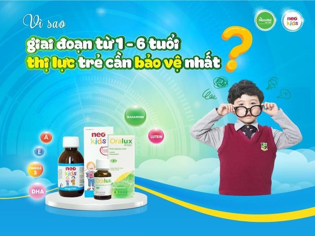 Bộ đôi sáng mắt Neo Kids Omega 3 DHA và Oralux - Giải pháp bảo vệ thị lực toàn diện cho bé - Ảnh 2.