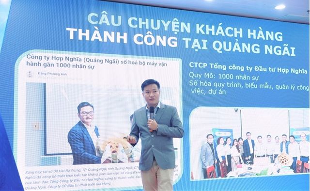 Base cùng doanh nghiệp KKT Dung Quất thúc đẩy chuyển đổi số trong quản lý, vận hành tổ chức - Ảnh 1.