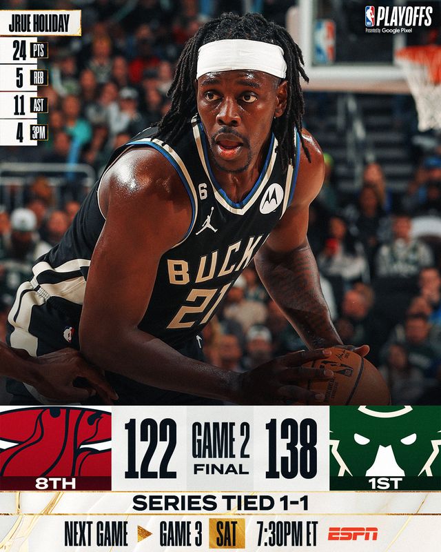 Milwaukee Bucks cân bằng tỉ số với Miami Heat sau game 2 - Ảnh 1.