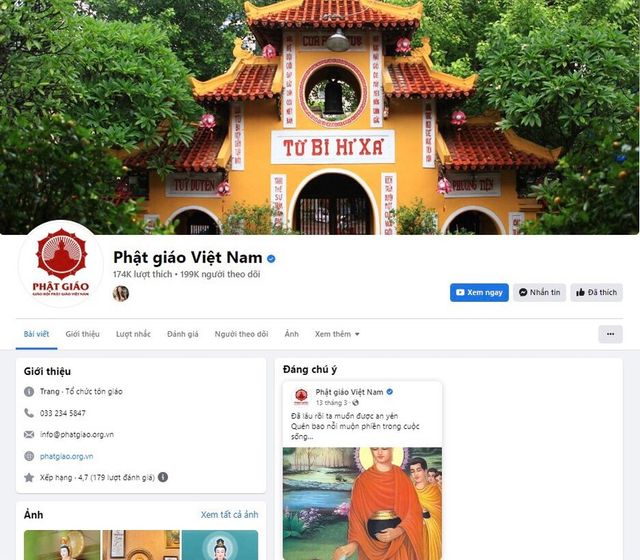 Giả mạo fanpage của Giáo hội Phật giáo để lừa đảo - Ảnh 2.