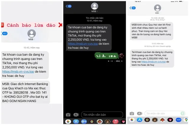 Suýt mất 280 triệu đồng vì chiêu lừa SMS ngân hàng - Ảnh 2.