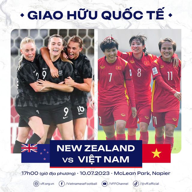 ĐT nữ Việt Nam và ĐT nữ New Zealand thi đấu giao hữu chuẩn bị cho VCK bóng đá nữ thế giới 2023 - Ảnh 1.