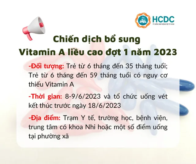 TP. Hồ Chí Minh: Triển khai Chiến dịch bổ sung Vitamin A liều cao đợt 1 từ ngày 8/6 - Ảnh 1.