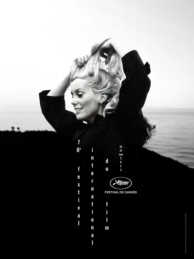 Poster của Cannes 2023 mang hình ảnh biểu tượng điện ảnh Pháp Catherine Deneuve - Ảnh 1.